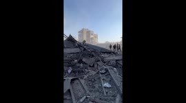 Gaza War: Mosque destroyed in Nuseirat Camp in apparent air strike