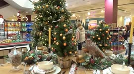 Visitors enjoy Christmas 2023 shopping at Peter Jones in Chelsea