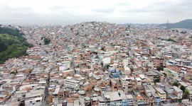 aerial images of the Vila Zilda community in the north of São Paulo Brazil