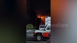 Rocket hits building near Al-Quds hospital in Gaza
