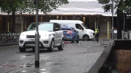 Bernie Ecclestone arrives at court charged with fraud in London, UK