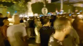 Tunisia: Thousands Protest Outside French Embassy In Tunis After Gaza Hospital Blast