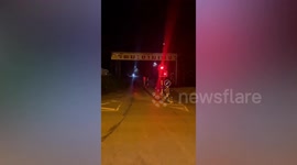 Road junction looks 'like nightclub' as faulty street lights blink continuously