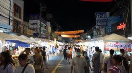 Street food vendors sell appetizing meat-free meals for Phuket Vegetarian Festival