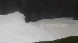 UK: Storm Babet’s High Winds, Torrential Rain Lash Scotland Amid Rare Red Weather Warning 3