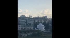 wounded in an Israeli aircraft attack on a group of civilians in the Nur Shams camp in Tulkarm in the West