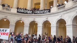 US: More Than 300 Arrested After Jewish Protesters Gather Inside Cannon Rotunda In DC
