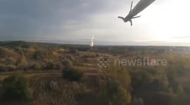 Ukrainian helicopters fire missiles at Russian positions near Bakhmut