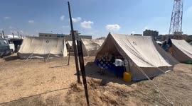 UNRWA establishes first camp for displaced people in the city of Khan Yunis