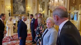 King and Queen thank hundreds of people involved in their historic coronation in London, UK