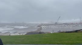 UK: Storm Babet Churns Up Gigantic Waves Along Eastern Scotland