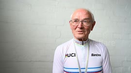 Britain's oldest cycling champion says he'll never stop racing - despite being 89