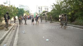 Demonstrators gather in support of Gaza near U.S. embassy in Lebanon