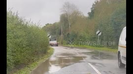 Storm Babet: Chaos as M54 closure sees motorists redirected down flooded roads