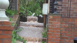 Storm Babet causes flooding and traffic misery, East Midlands, UK
