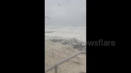 UK: Seafoam Blankets Aberdeenshire Coast As Storm Babet Brings High Winds To Scotland 2