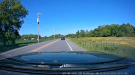 Driver Suddenly Finds Himself in the Middle of a Police Chase