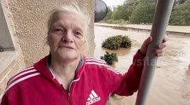 Woman stuck with seven cats as Scotland battered by Storm Babet in Brechin