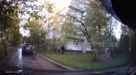 Close call: young boy's dash for dropped phone narrowly avoids tragedy