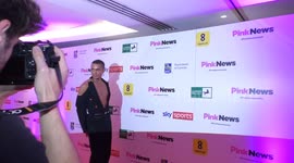 Actor and dancer, Layton Williams, walks the pink carpet at the PinkNews Awards