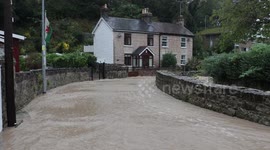 Storm Babet causes flooding North Wales 20th October 2023, extreme weather hits United Kingdom