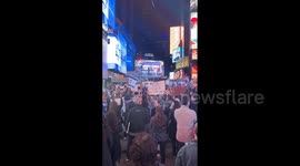 US: Hundreds Rally In NYC Times Square To Demand Release Of Hamas Hostage