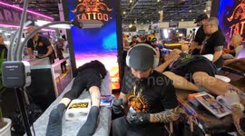 Tattoo Week started today in São Paulo Brazil and runs until Sunday, with the presence of tattoo artists from different countries.