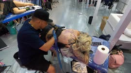 Tattoo Week started today in São Paulo Brazil and runs until Sunday, with the presence of tattoo artists from different countries.