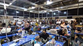 Tattoo Week started today in São Paulo Brazil and runs until Sunday, with the presence of tattoo artists from different countries.