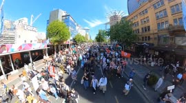 New Zealand: Thousands March Through Auckland In Support Of Palestine 2