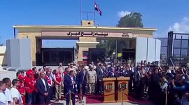 UN chief visits Rafah crossing as aid convoy waits to enter Gaza