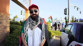 Rally in support of Gaza and the Palestinian people in Bakersfield, USA