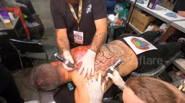 Tattoo Week started today in São Paulo Brazil and runs until Sunday, with the presence of tattoo artists from different countries.