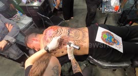Tattoo Week started today in São Paulo Brazil and runs until Sunday, with the presence of tattoo artists from different countries.