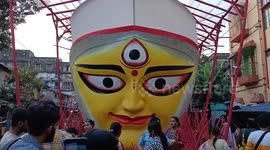 Durga Puja festival Takes Place in Kolkata, West Bengal, India
