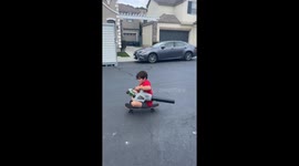Leaf Blower Gives Needed Push