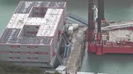 Asylum seekers set to return to barge after Legionella evacuation