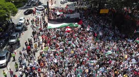 ISRAEL-HAMAS WAR this Sunday October 22, 2023 hears protest for peace in Palestine,