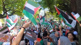 ISRAEL-HAMAS WAR this Sunday October 22, 2023 hears protest for peace in Palestine,