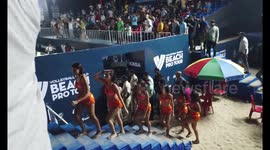 Italian cheer girls dazzle at FIVB World Beach Pro Tour 2023 Goa Challenge