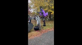 Street turned into a full-on Horror neighborhood ahead of Halloween