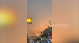 Huge bat colony emerges at dusk to forage in northern Thailand