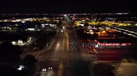 Tucson streets at night ( West Valencia Road)