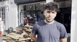 Barber struggling to rebuild business after Storm Babet brings heavy flooding to Midleton, Ireland