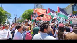 Demonstration against Israel's military offensive in the Gaza Strip in Sao Paulo, Brazil