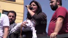 People hold Pro-Palestinian demonstration in Sao Paulo, Brazil
