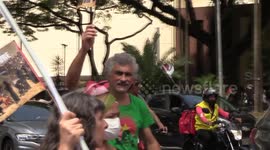 Pro-Palestinian demonstration in Sao Paulo, Brazil