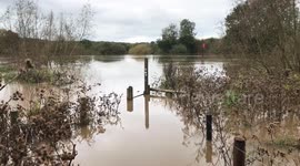 Flooding in Worcester after Storm Babet batters the UK