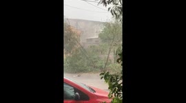Hurricane Norma strikes La Paz, Mexico: rain, wind, and thunder