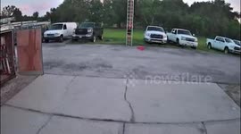 Guy Lets Ladder Fall on Pickup
